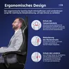 Aiibot Gaming Chair ,Chaise de bureau ergonomique avec Voir les images du produit 2