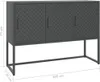 vidaXL Dressoir, antraciet, 105x35x75 cm, staal Productafbeelding-voorbeeld 8