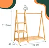 Relaxdays, appendiabiti per bambini, in legno di pino, con Anteprima dell’immagine prodotto 4