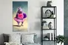 MuchoWow® Poster Nilpferd - Blumen - Ballerina - Pompons - Produktbild-Vorschau 4