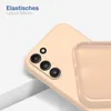 A close-up of a phone case, showing the camera cutout and the interior texture. Produktbild-Vorschau