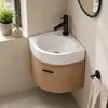 Lavabo Cleo - Lavabo da appoggio angolare con foro per Anteprima dell’immagine prodotto 9