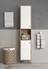 Touch Hochschrank Bad wandhängend Eiche Nachbildung, weiß Produktbild-Vorschau 8