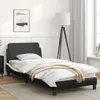 Bettgestell "Dover" Schwarz und Weiß 80x200 cm Kunstleder Produktbild-Vorschau 3