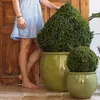 Provencelia Keramik Pflanzkübel Newton Olive, Ø35 x H44 cm, Produktbild-Vorschau 2