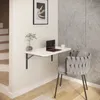 AKKE Bílý skládací stůl se zaoblenými rohy DxŠ: 60x40 cm Náhled obrázku produktu 5