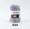 A ball of grey yarn with a label on a white background. Produktbild-Vorschau