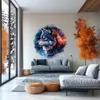 Decords, adesivo da parete – lupo celestiale in stile Anteprima dell’immagine prodotto 3