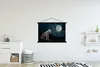 MuchoWow® Textilposter Wolf - Mond - Nacht - Tiere - Produktbild-Vorschau 2
