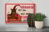 Blechschild Spruch 30x20cm Zuhause ist da wo mein Einhorn Produktbild-Vorschau 4