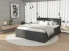 Bett mit Lattenrost Jugendbett Doppelbett grau-grau 120 / Produktbild-Vorschau 17