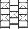 Étagère vidaXL, aspect chêne noir, 156 x 25 x 167 cm Voir les images du produit 3