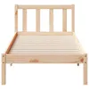 vidaXL Massivholzbett Extra Lang ohne Matratze 100x220 cm Produktbild-Vorschau 4