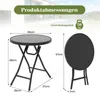 Product dimensions and weight capacity for a foldable table. Produktbild-Vorschau