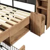 Abrihome Dvoulůžková postel z masivního dřeva 180x200 cm Náhled obrázku produktu 7
