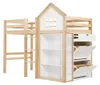 Lit mezzanine pour enfant avec espace de rangement, tiroirs Voir les images du produit 11