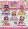 The image shows the packaging for an LOL Surprise! Mix & Make Birthday Cake toy. Several LOL Surprise dolls are depicted on the front of the box, along with cake and dessert elements. Produktbild-Vorschau
