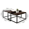 KIER FURNITURE LOFTI Couchtisch 2er Set Beistelltisch Tisch Produktbild-Vorschau 3