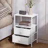 EUGAD Nachttisch, 40x60x30 cm, aus Vliesstoff, Metall, Produktbild-Vorschau 1