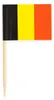 50 Belgien Flaggen Party Picker 8cm Produktbild-Vorschau 2