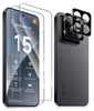 A display of a smartphone with screen protectors and camera lens protectors. Produktbild-Vorschau