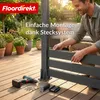 Floordirekt WPC Sichtschutzzaun Milos 180x180 cm Anthrazit Produktbild-Vorschau 8