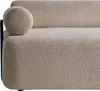 BELIANI 2-Sitzer Sofa Beige Bouclé Gepolstert mit Schwarzem Produktbild-Vorschau 8
