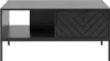 Couchtisch 104 cm breit in schwarz matt mit gefräster Front Produktbild-Vorschau 1