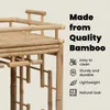 vidaXL Weintrolley mit Rädern Natur 85 x 50 x 93 cm Bambus Produktbild-Vorschau 6