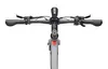 A close-up, top-down view of the handlebars and front of an electric bicycle. Produktbild-Vorschau