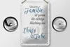 Blechschild Spruch 12x18cm unsere Familie Chaos Liebe Produktbild-Vorschau 3