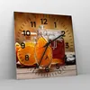 Wanduhr - Quadrat - Glasuhr - Essen Honig Glas Vitamin - Produktbild-Vorschau 4
