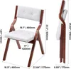 Dimensions of a folded and unfolded chair are shown with measurements in inches and millimeters. Náhľad obrázku produktu