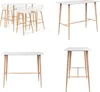 vidaXL 5 tlg. Bar Set Weiß - Bar-Set - Bar-Sets - Bartisch Produktbild-Vorschau 1