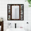 Mobile specchio bagno rovere fumé 60x16x60 cm materiale Anteprima dell’immagine prodotto 3