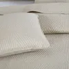 BEige Bettüberwurf Sofa Steppdecke PLED 200x220 TRIO Produktbild-Vorschau 3