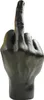Mittelfinger Dekofigur Stinkefinger Skulptur in Schwarz Produktbild-Vorschau 1