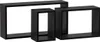 Autronic Mensola a muro, set di 3 P-009 BK Anteprima dell’immagine prodotto 1