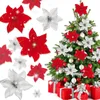 40 Stücke Weihnachtsstern Künstliche Weihnachtsblumen Produktbild-Vorschau 1