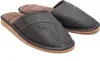 Herren Naturleder Hausschuhe Isoliert Slippers Gefüttert Produktbild-Vorschau 2