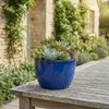Keramik Pflanztopf Eggpot Royal Blau Ø38cm Frostfest Produktbild-Vorschau 6
