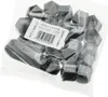 A bag of grey wheel nut caps with a label. Anteprima dell’immagine prodotto