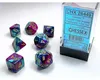 Chessex 7-Würfelset Gemini Polyhedral Purple-Teal/Gold Produktbild-Vorschau 1