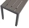 Hockerbank 2-sitzer, Aluminium + Kunstholz Produktbild-Vorschau 3