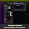 A top-down view of a gaming desk setup with various accessories. Voir les images du produit