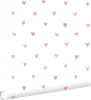 ESTAhome tapeta serduszka biały i różowa terakota 50 x 900 Podgląd zdjęcia produktu 1