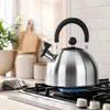 Wasserkessel Flötenkessel Teekessel Wasserkocher Edelstahl 2,5L Produktbild-Vorschau