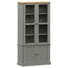 vidaXL Vitrína VIGO Grey 85x35x170 cm borovicový masiv Náhled obrázku produktu 1