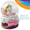 Schneekugel Einhorn mit Glitzer - Hochwertige Schüttelkugel Produktbild-Vorschau 5