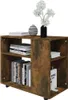 vidaXL Stolik boczny dąb wędzony 70x35x55 cm materiał Podgląd zdjęcia produktu 4